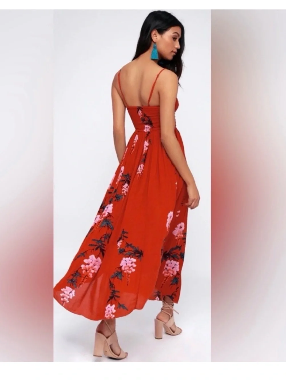 Free People flowing red